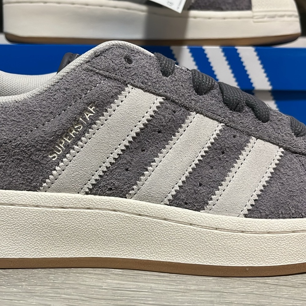 NWT Adidas Originals Superstar XLG Women's Shoes - Grey/White - IG2125 - Picture 4 of 12